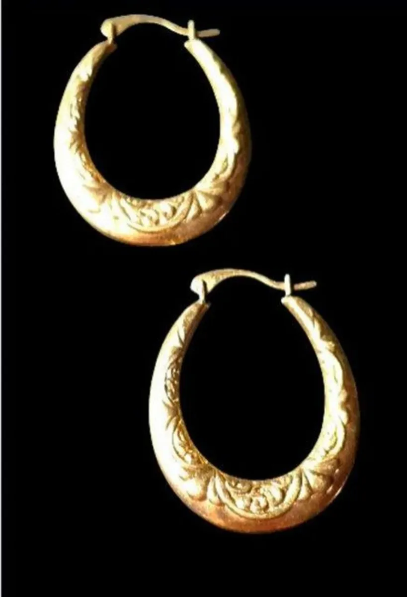Vintage Hallmarked 9ct Gold Earrings - Image 4