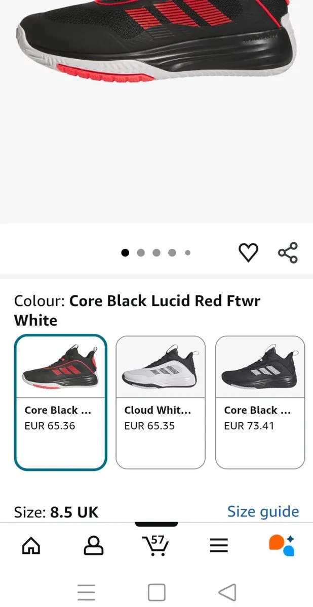 Men's Adidas runners size 8.5 - Image 4