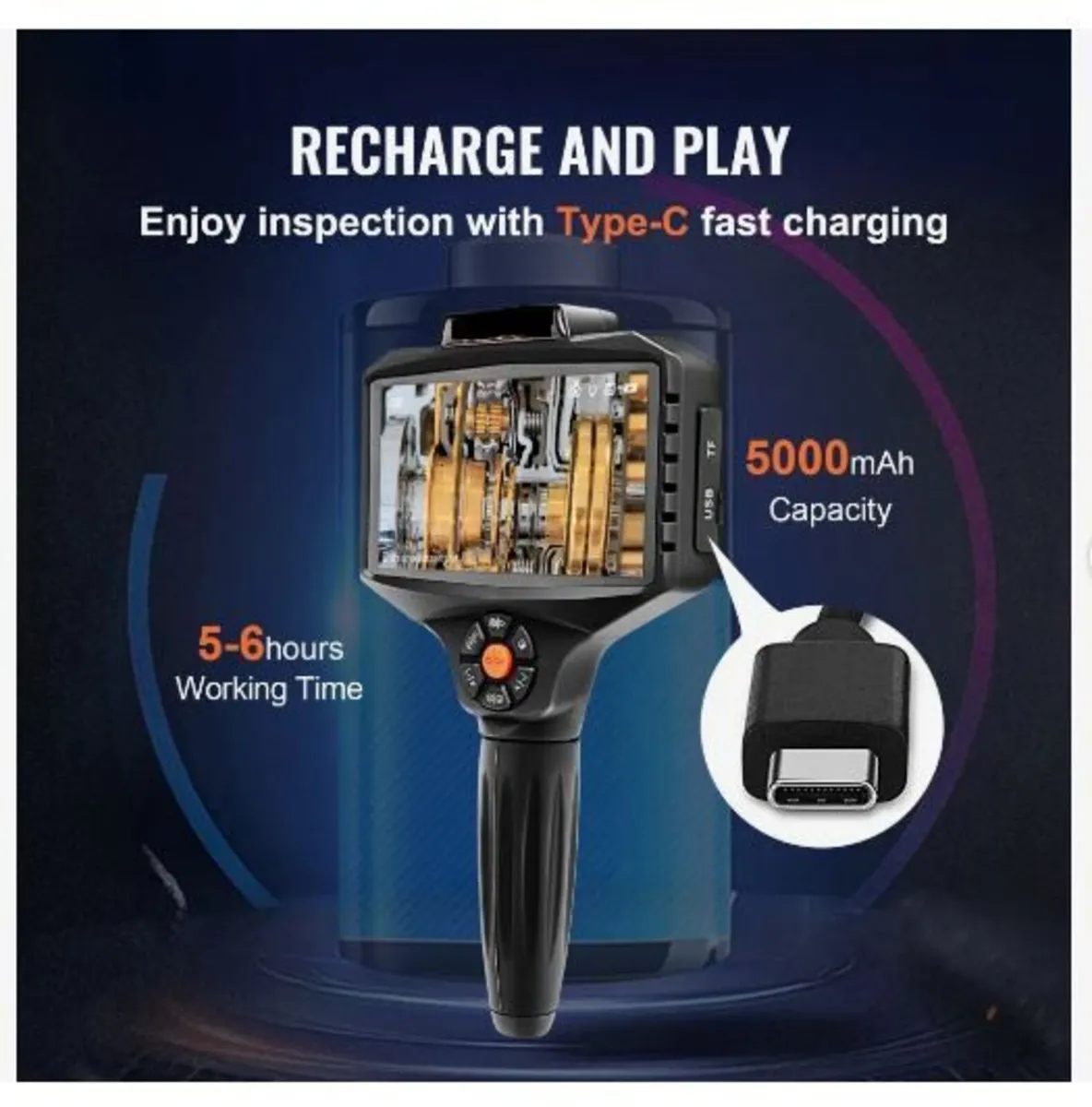 Triple Lens Inspection Camera with Light - Image 4