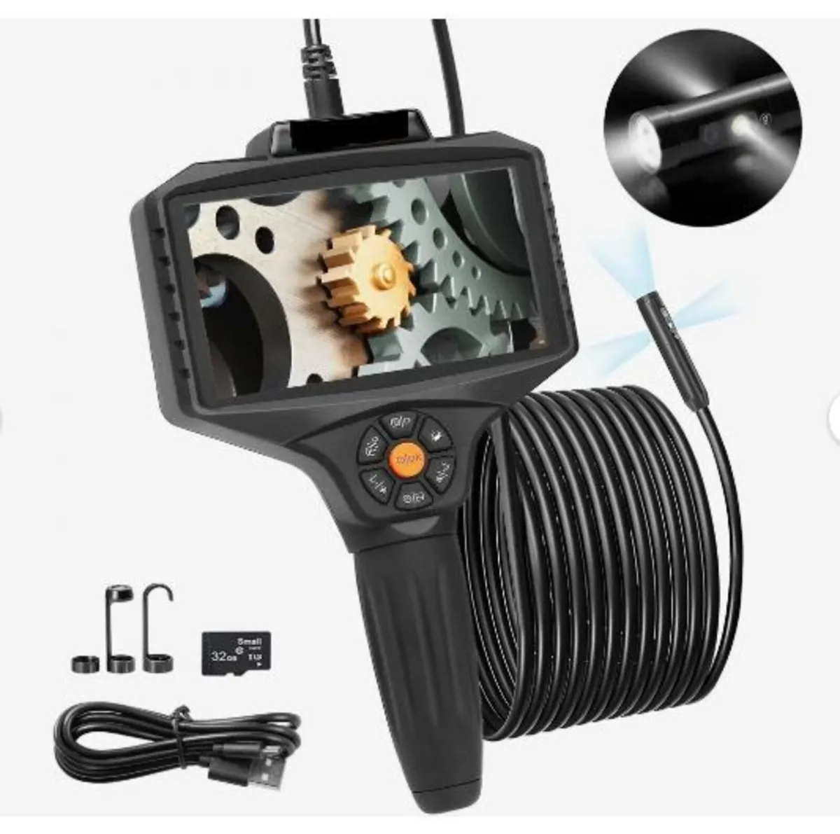 Triple Lens Inspection Camera with Light - Image 1