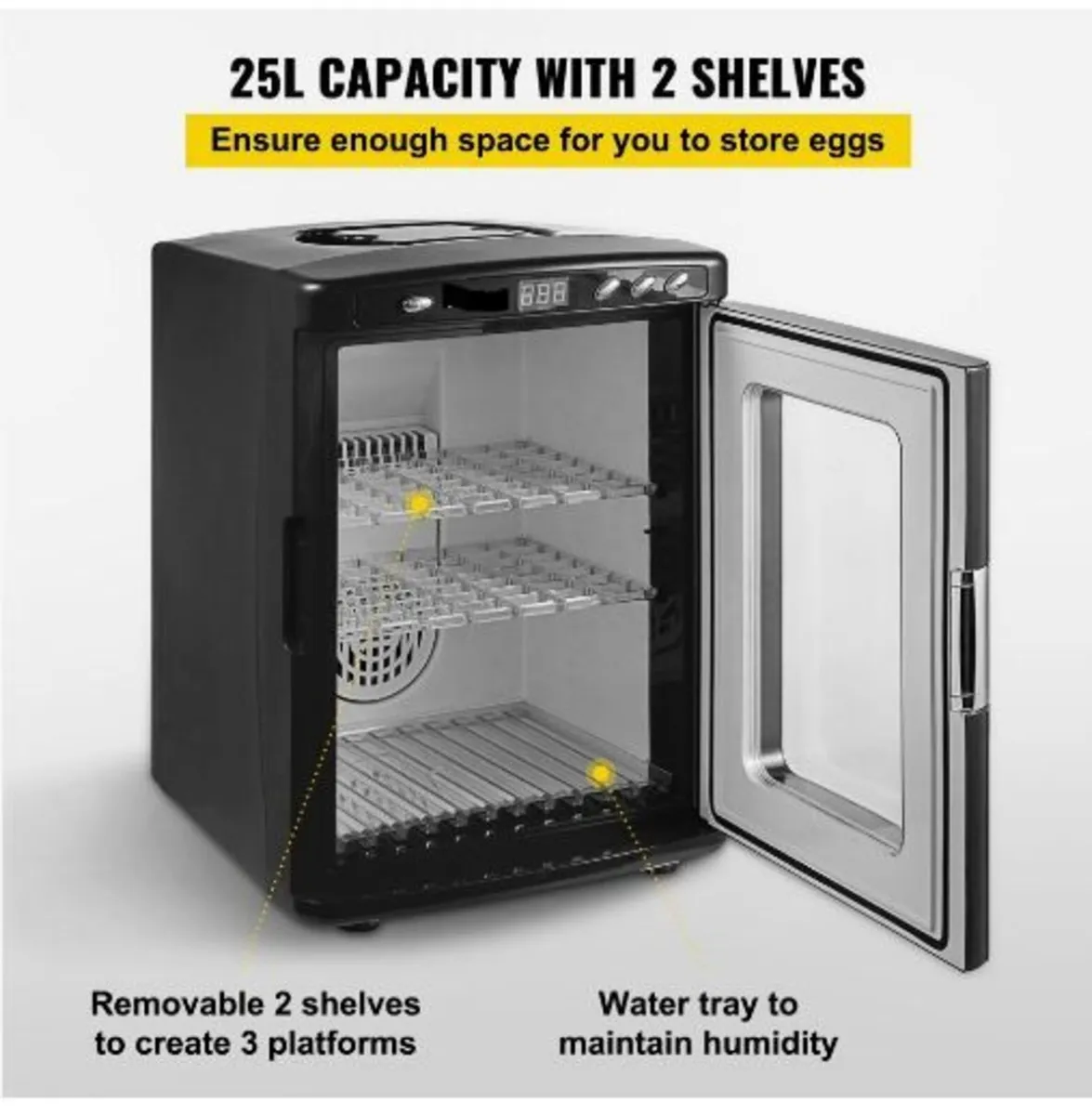 Black Reptile Incubator 25L - Image 3