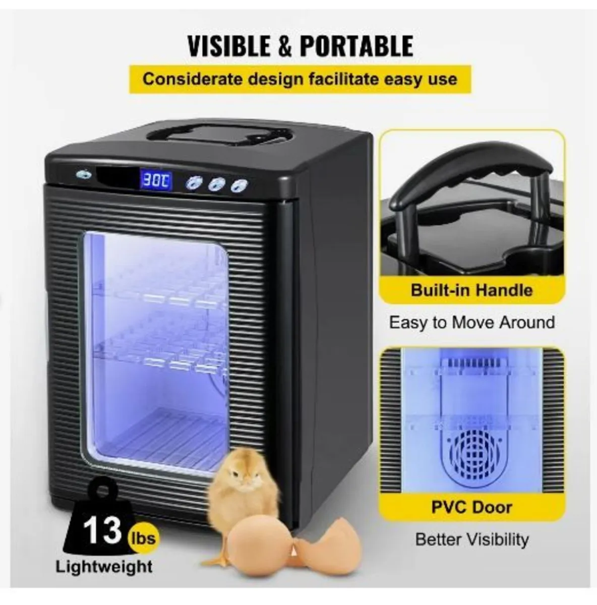 Black Reptile Incubator 25L - Image 4