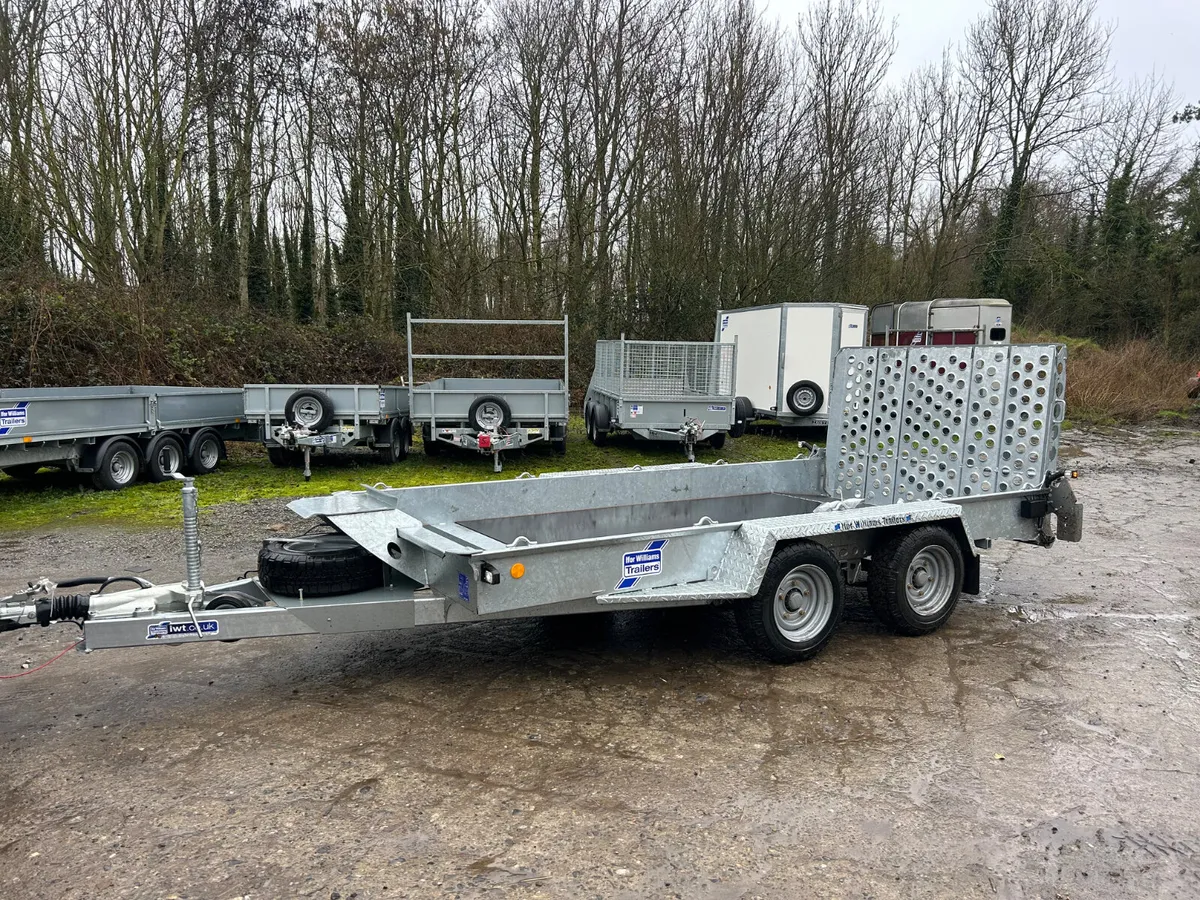 Selection of Ifor Williams Plant Trailers - Image 1