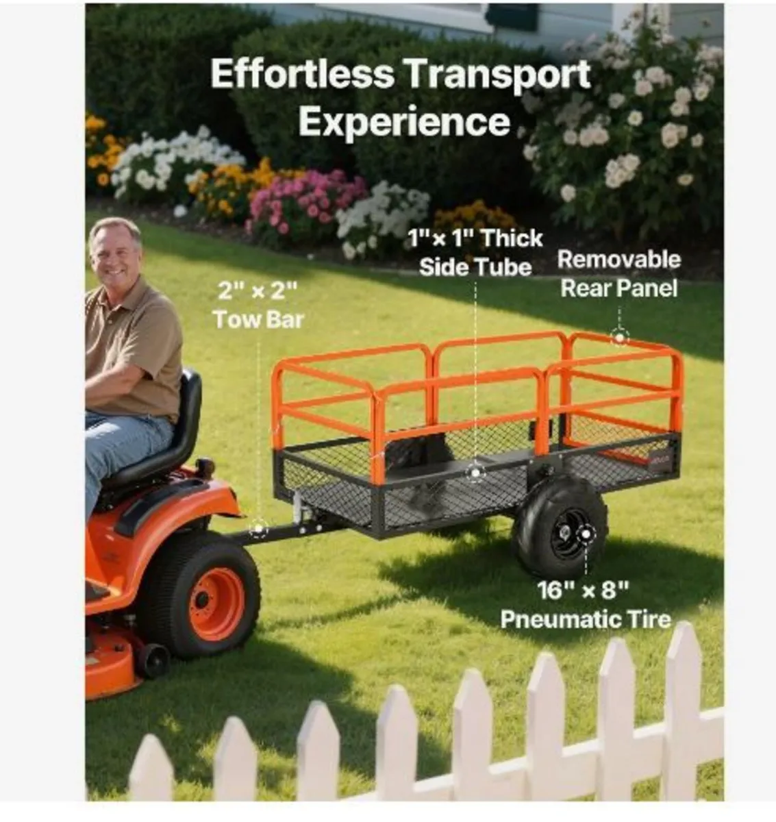 Garden Utility Trailer, 22 Cu. Ft. & 725 kg - Image 3