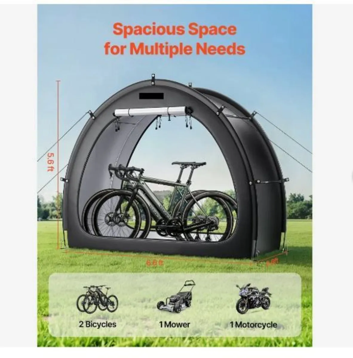 Bike Storage Tent, 1 to 2 Bikes - Image 3
