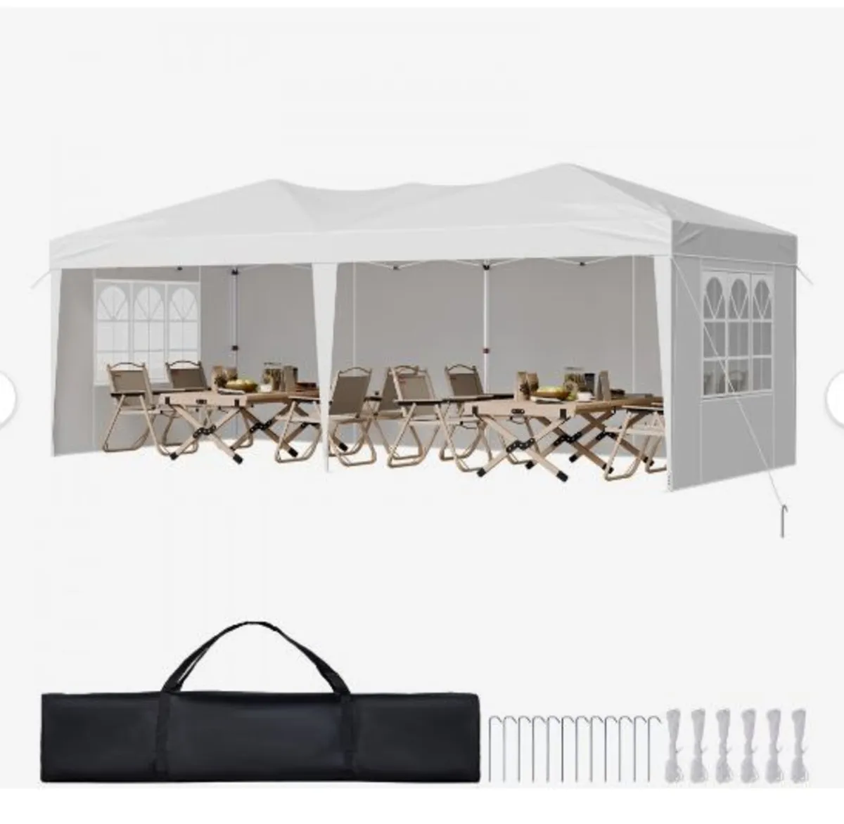 Pop Up Canopy, 5.9 x 2.96 m Instant Canopy - Image 3