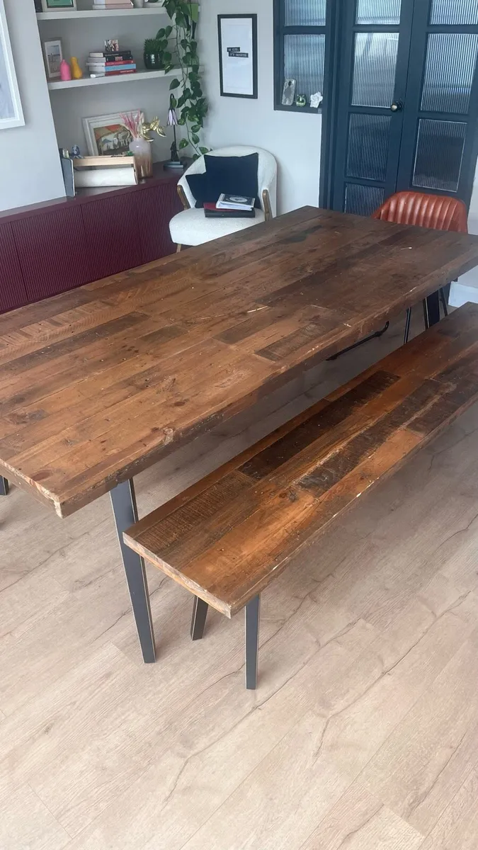 Table and benches - Image 1