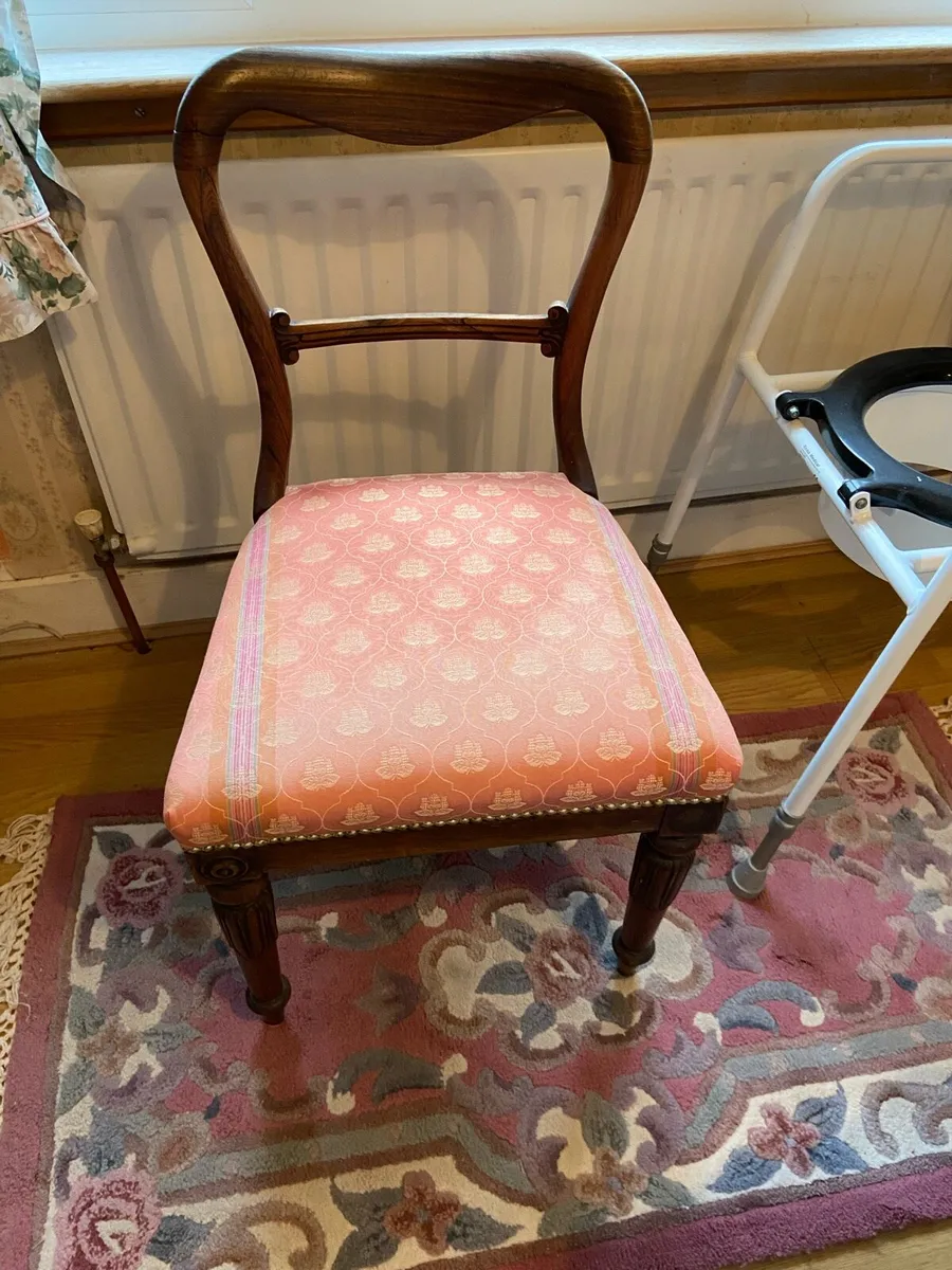 Antique Chair and whatnot table - Image 1
