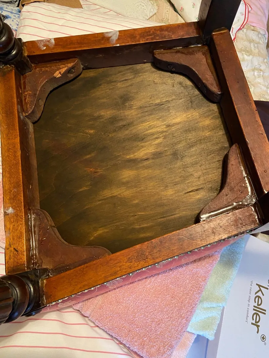 Antique Chair and whatnot table - Image 2