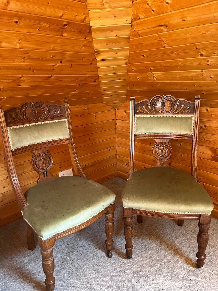 Antique Wooden Dinning Chairs - Image 1