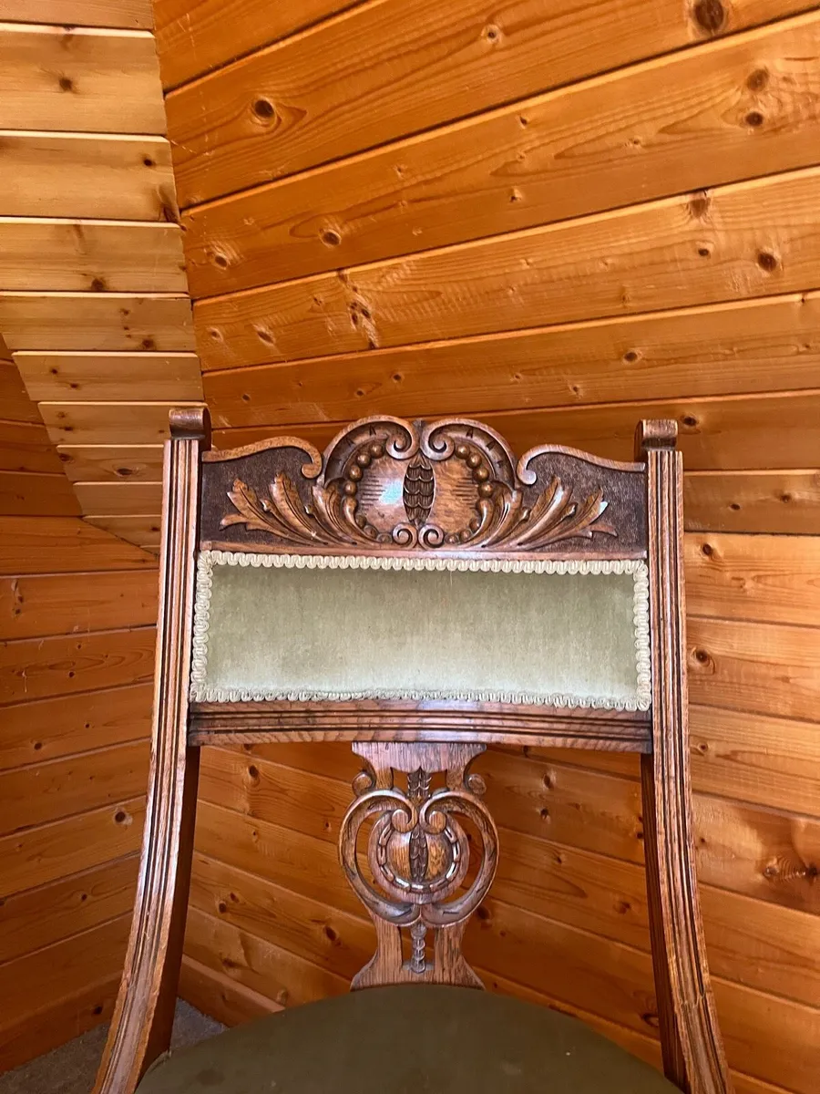 Antique Wooden Dinning Chairs - Image 2