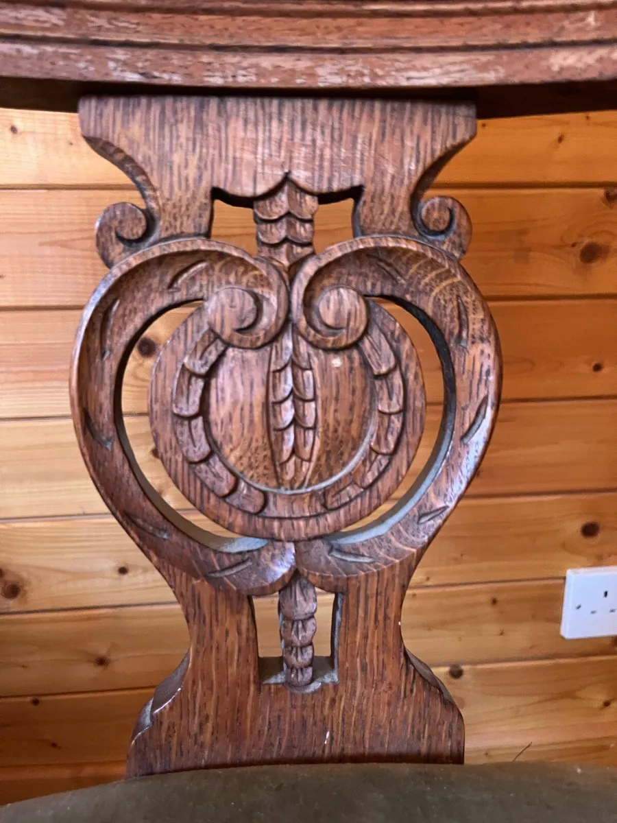 Antique Wooden Dinning Chairs - Image 3