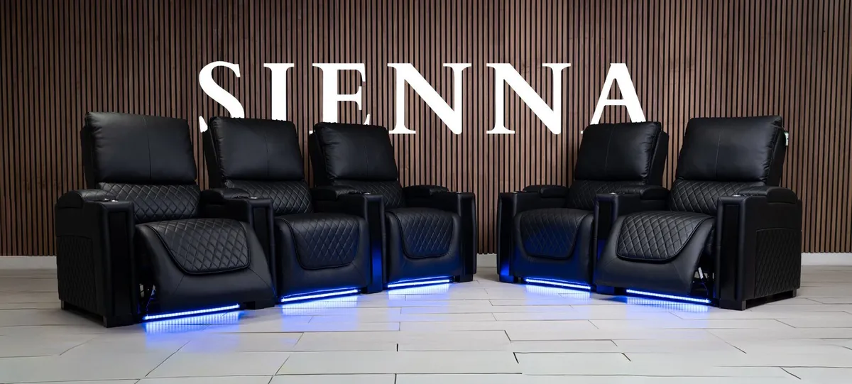 Sienna Electric Leather Recliner Sofa Set - Image 1