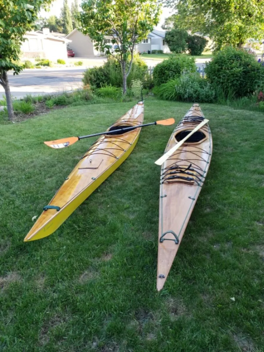 TWO 'CHESAPEAKE 17' WOODEN SEA KAYAKS - Image 3