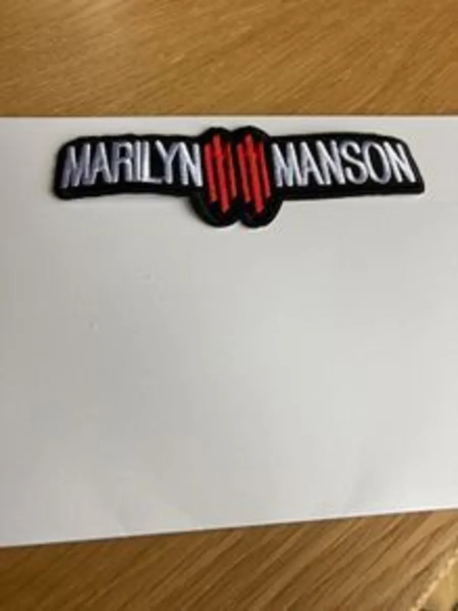 Marilyn Manson Iron on/Sew on Patch