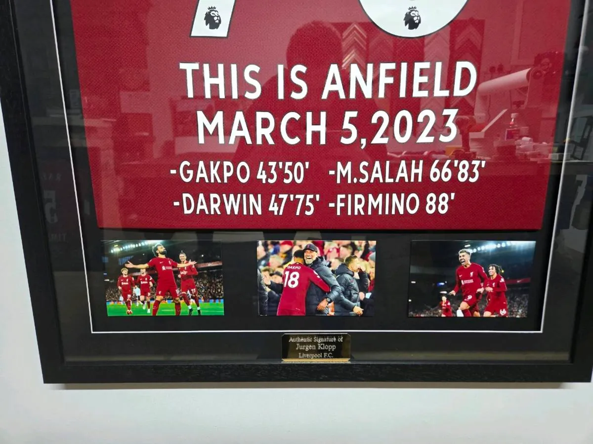 Jurgen Klopp Signed Framed Liverpool Shirt - Image 4