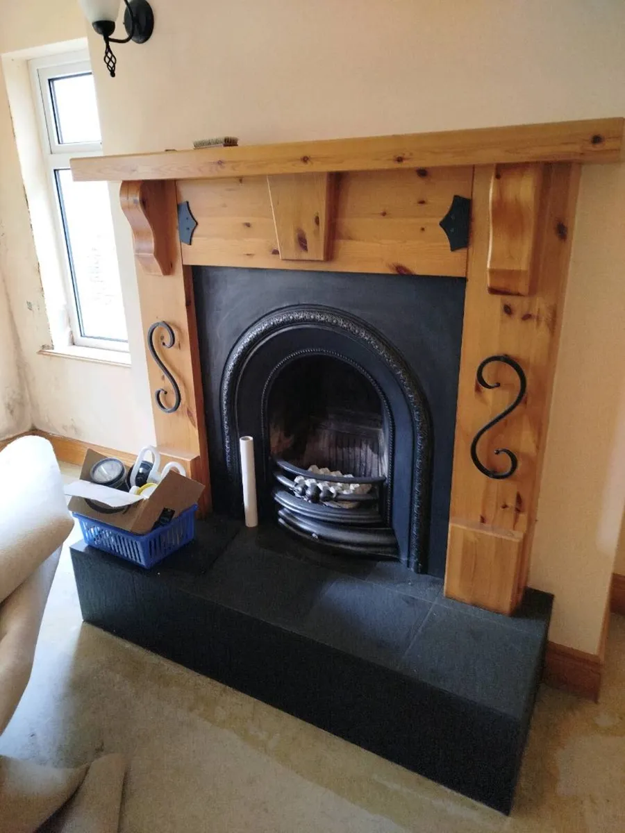 Fireplace and surround