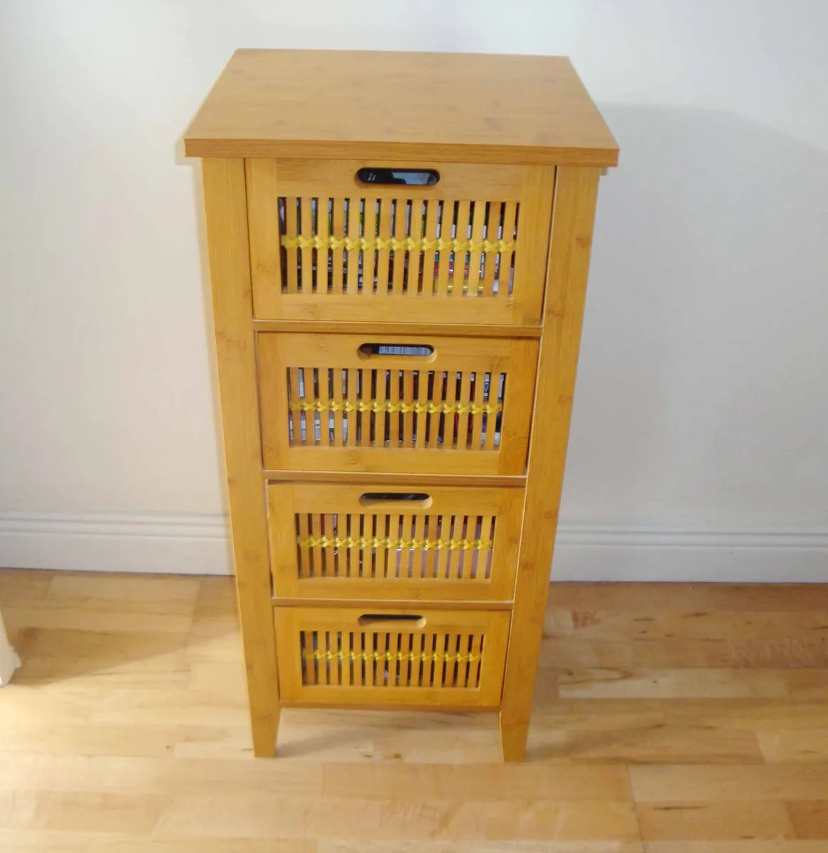 4 drawer tall boy chest of drawers storage unit - Image 1