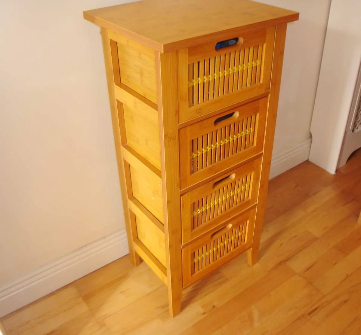 4 drawer tall boy chest of drawers storage unit - Image 3