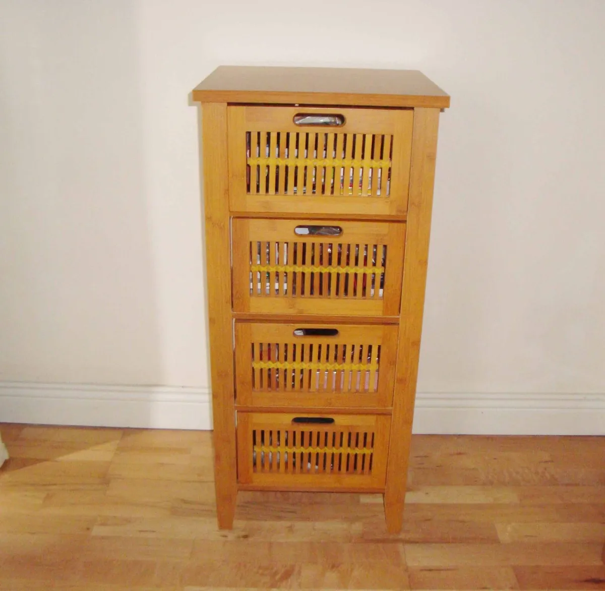 4 drawer tall boy chest of drawers storage unit - Image 4