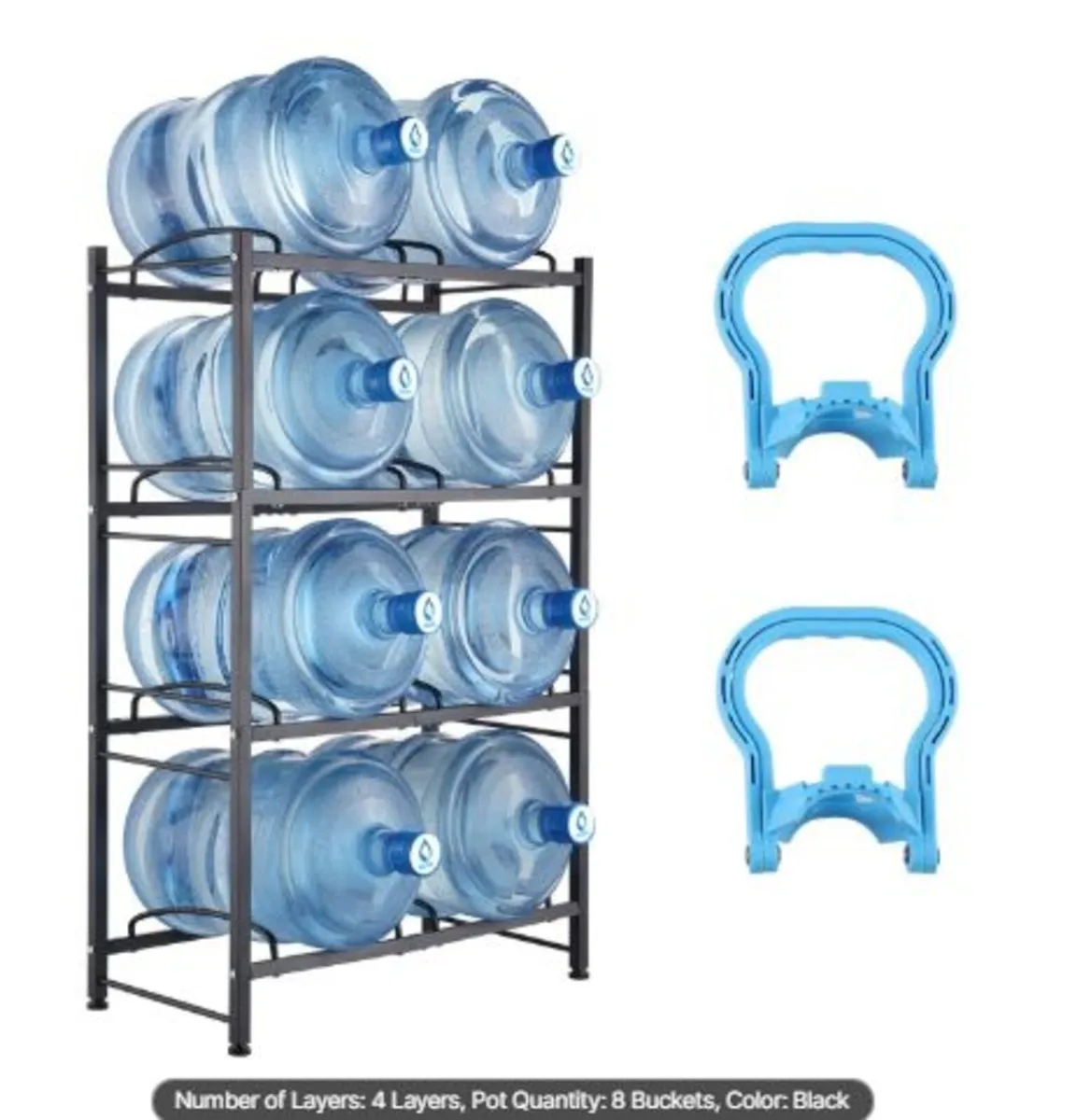 4 Tiers Water Jug Holder, 5 Gallon Water Bottle - Image 1