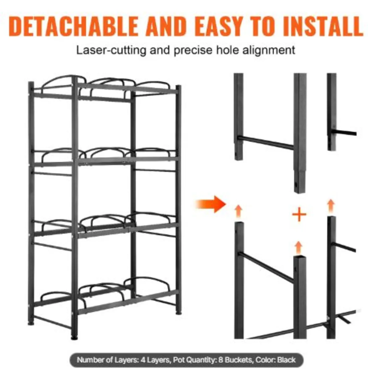 4 Tiers Water Jug Holder, 5 Gallon Water Bottle - Image 2