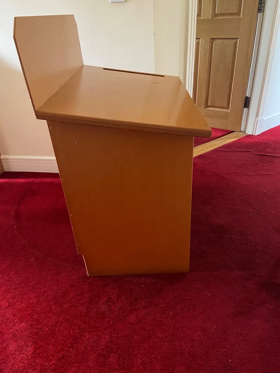 Pine singe Bed 3 ft / Study desk - Image 3