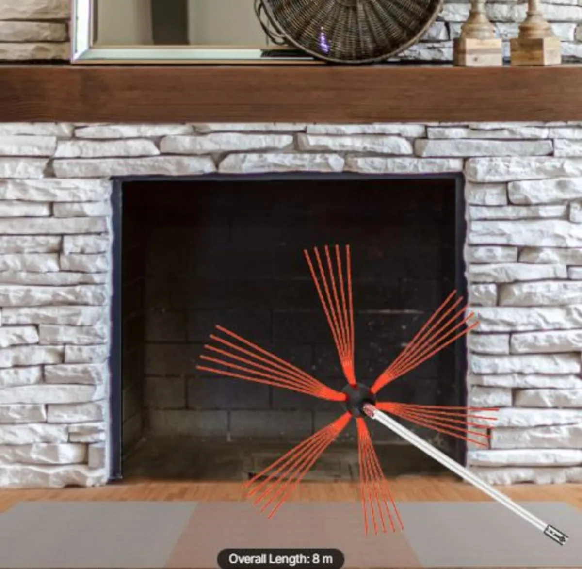 Flexible Chimney Cleaning Rods, 8 m Chimney Sweep - Image 3
