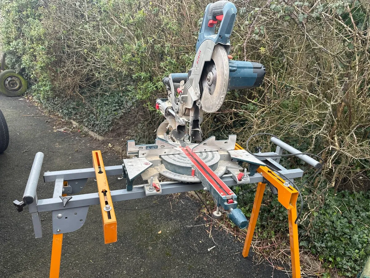 Bosch Mitre Saw with Bora Stand - Image 1