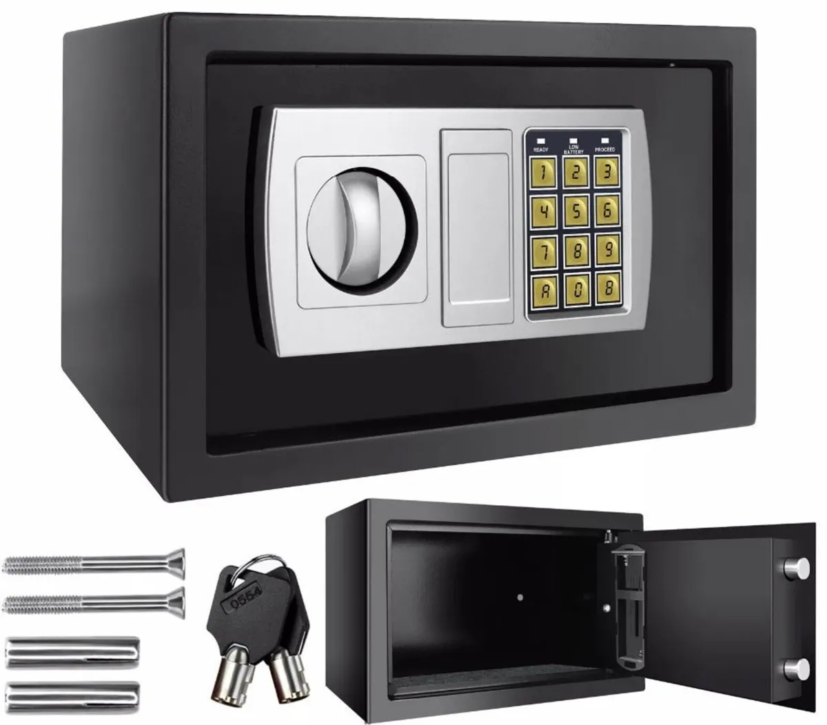 8.5L Secure Digital Steel Safe 31x20x20cm - Image 1