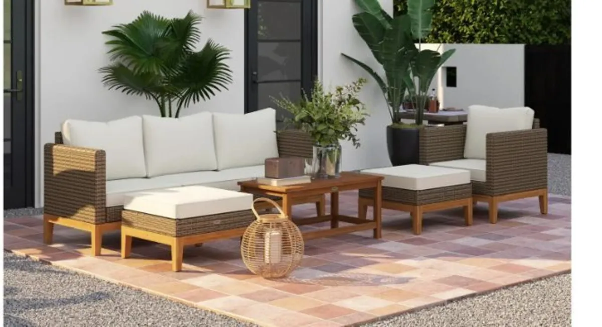 Patio Furniture Set w/ Cushions, 5 PCs - Image 2