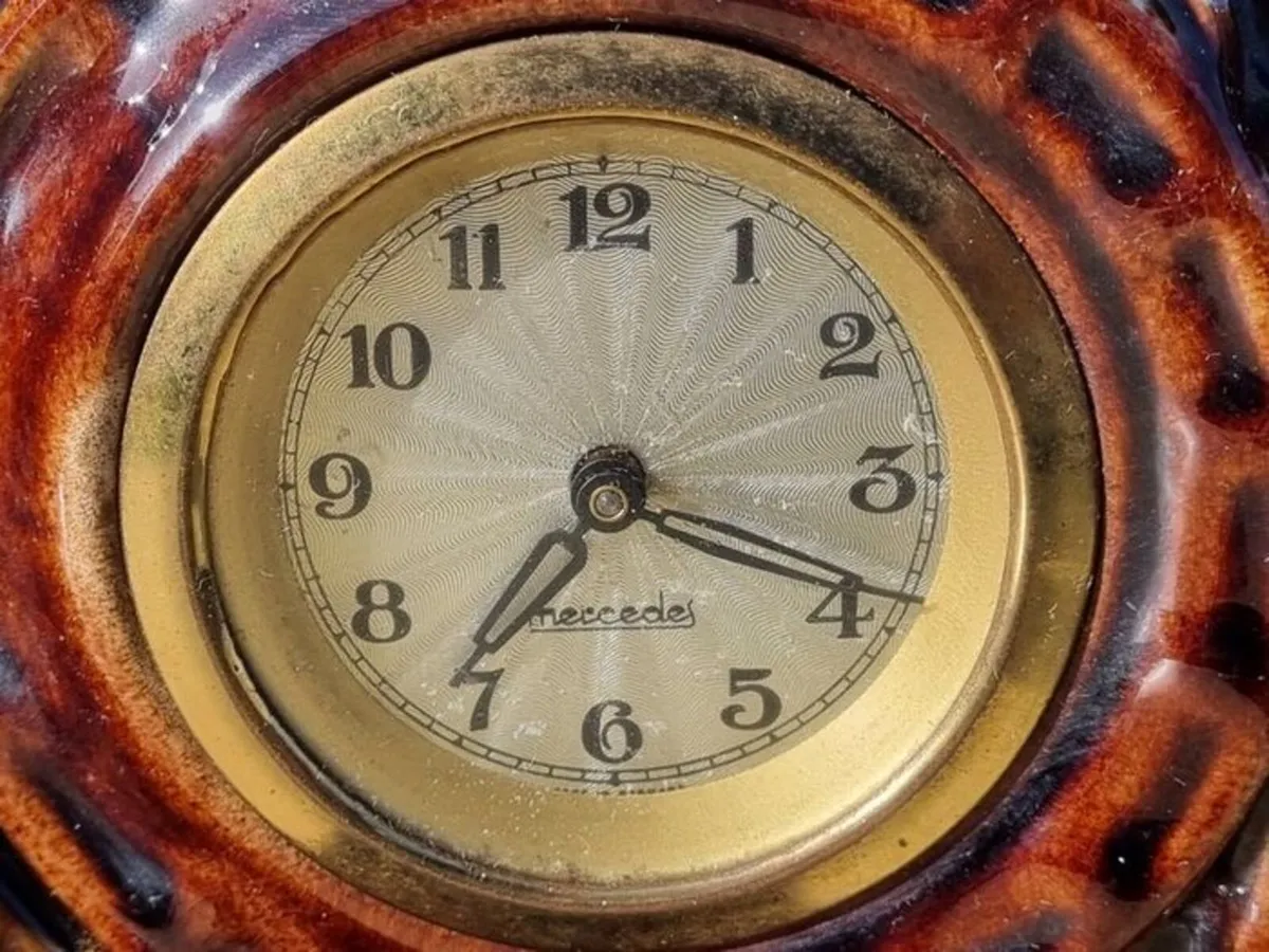 Vintage German Ceramic Mantel Clock - Image 2