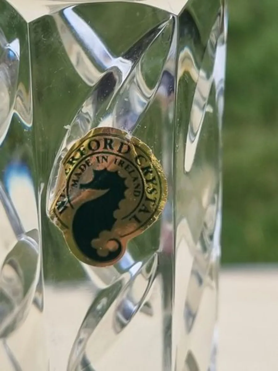 Pair of Vintage Waterford Crystal Candlesticks - Image 3