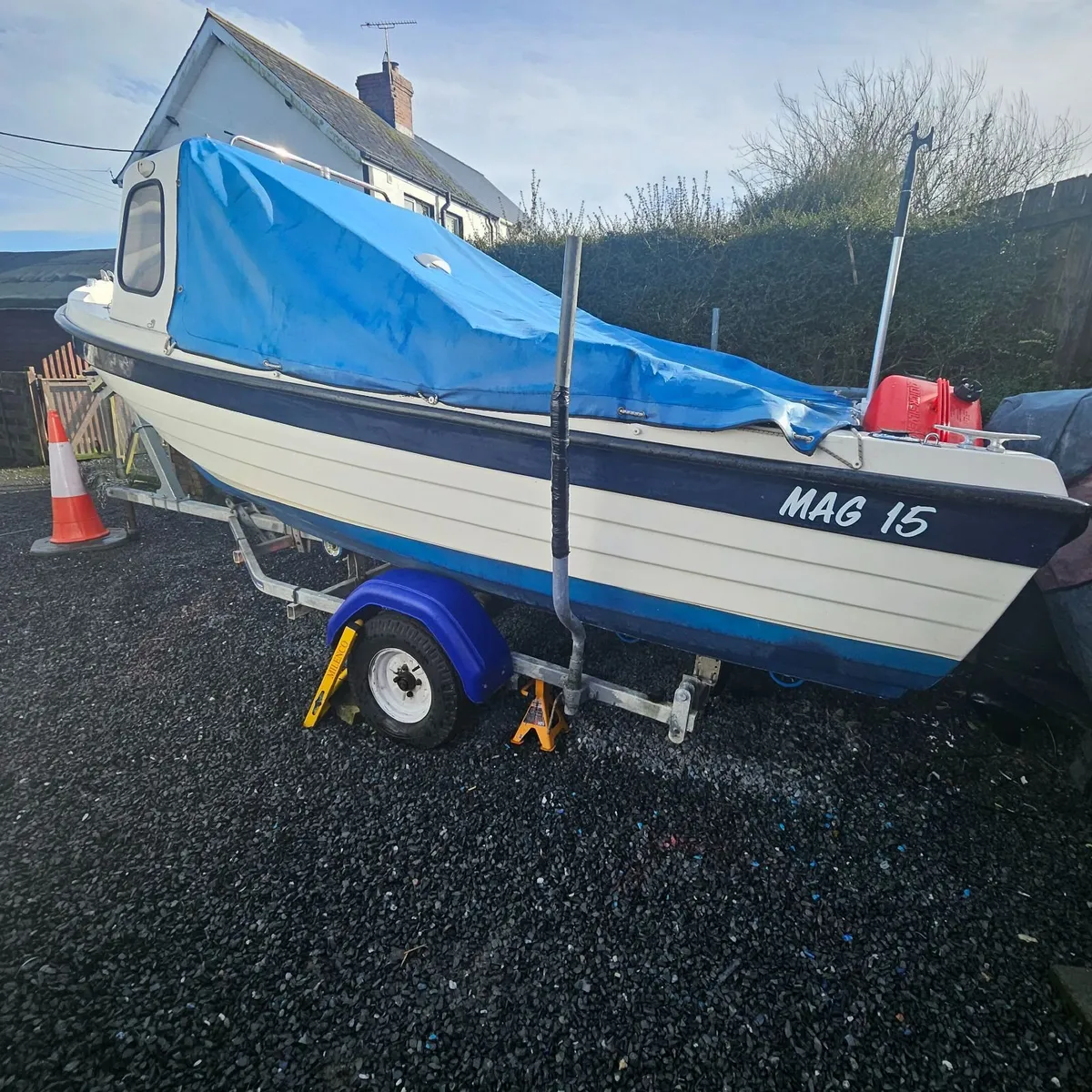 MAG 15 BOAT, TRAILER,2 ENGINES, COMPLETE PACKAGE, - Image 2