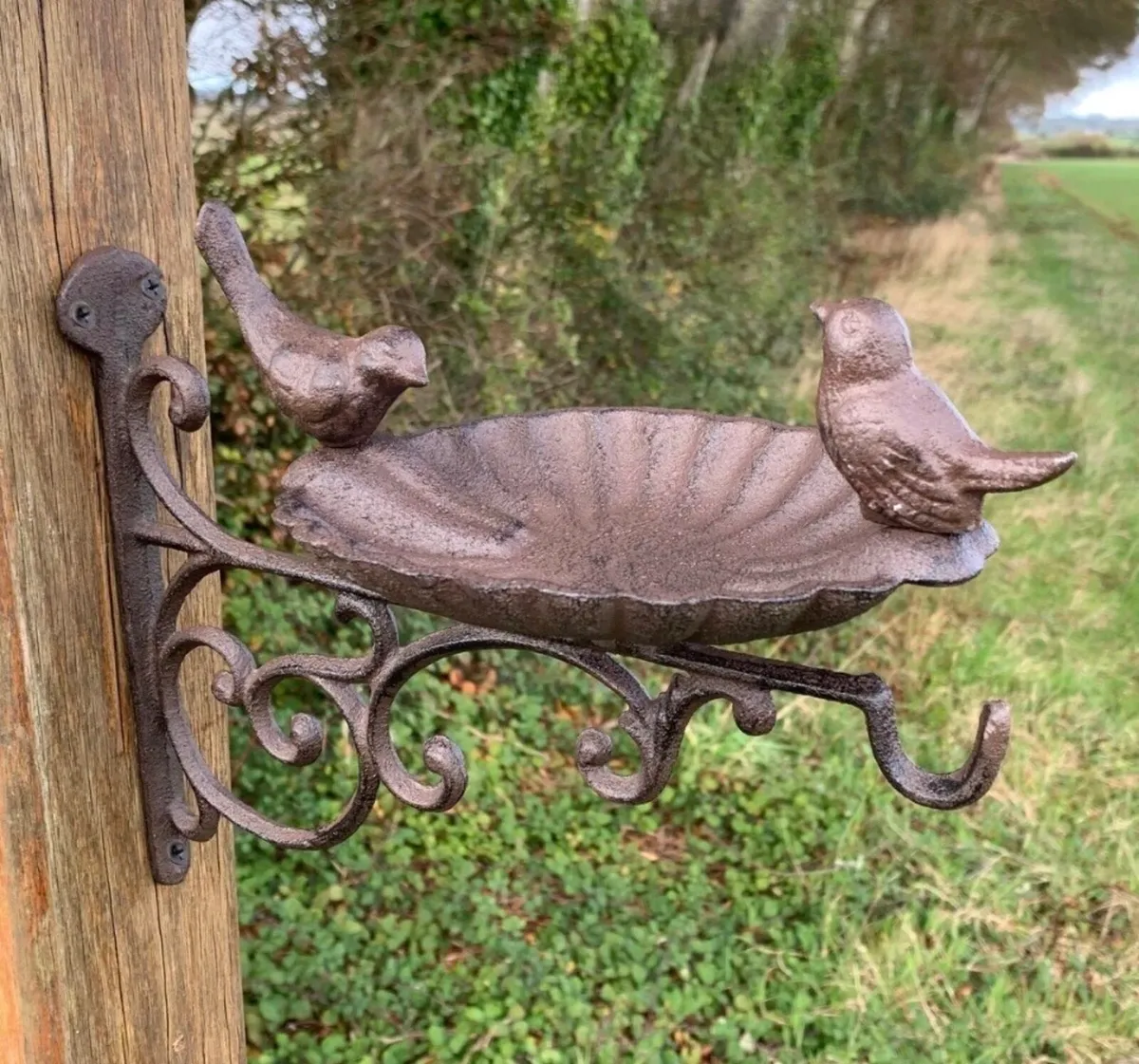 Cast Iron Bird Feeder Water Bath NEW - Image 1