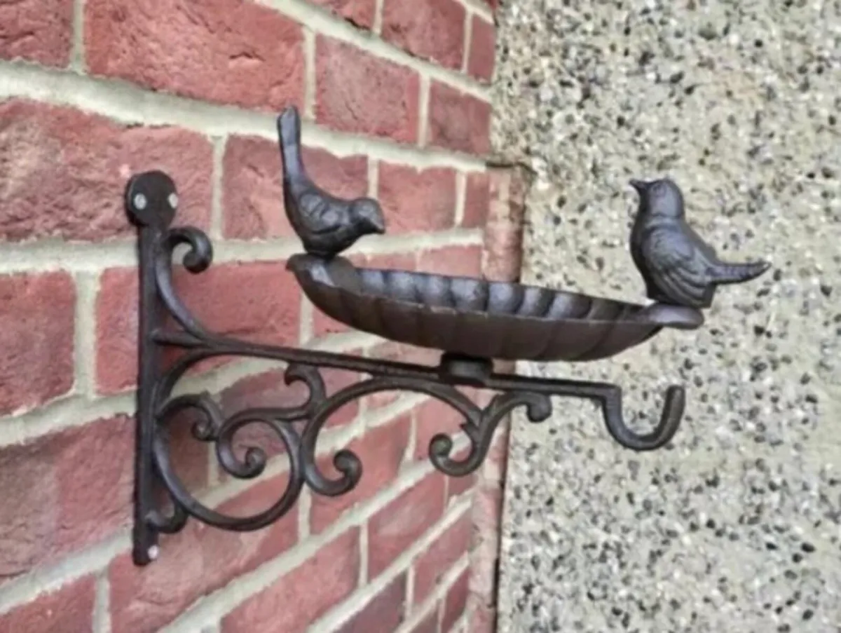 Cast Iron Bird Feeder Water Bath NEW - Image 3