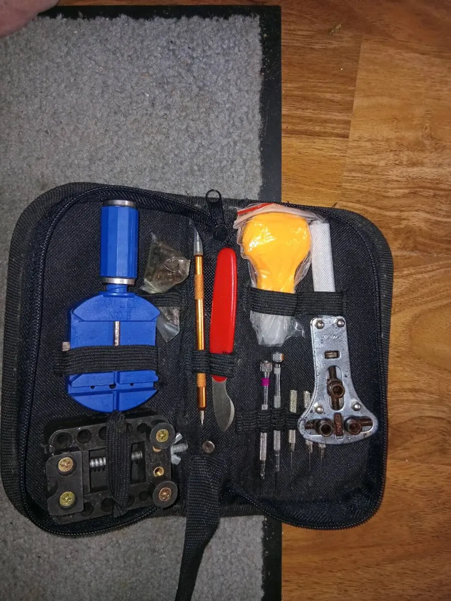 Watch repairing tool kit