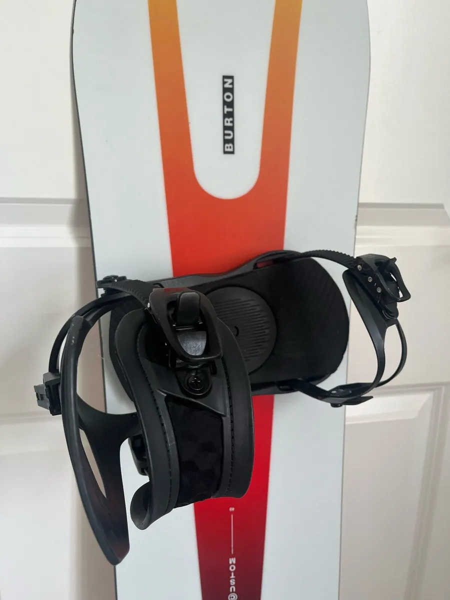Burton Snowboard with Union Bindings and Boots - Image 3