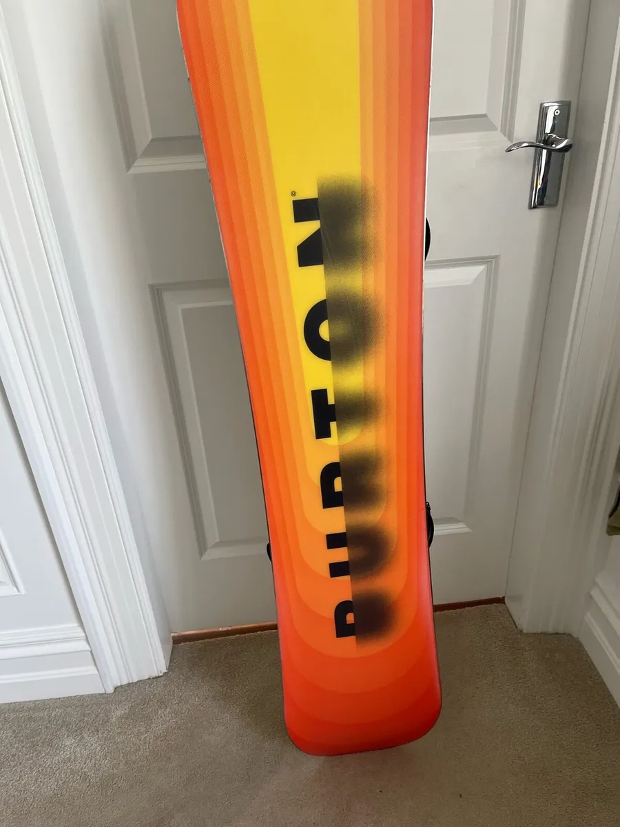 Burton Snowboard with Union Bindings and Boots - Image 4