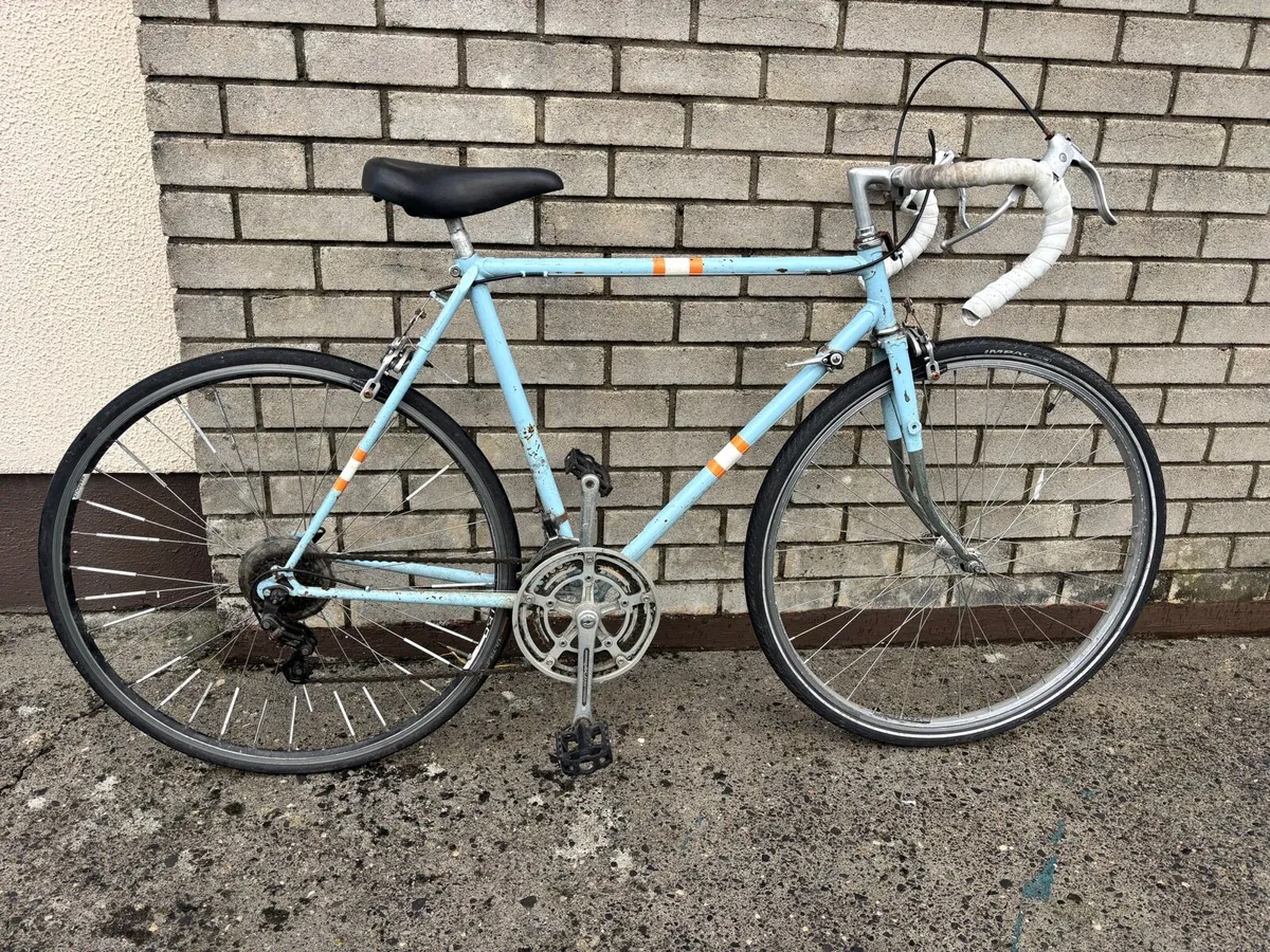 2 x Vintage steel road bike bundle - Image 3