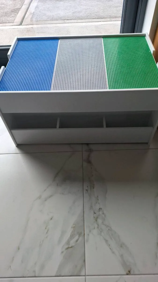 Large lego table with built in storage - Image 4