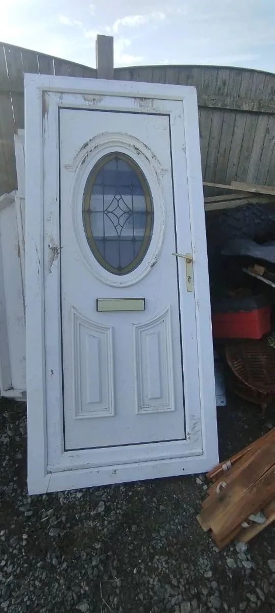 2 Dubbile glassed pvc windows&front door for sale - Image 2