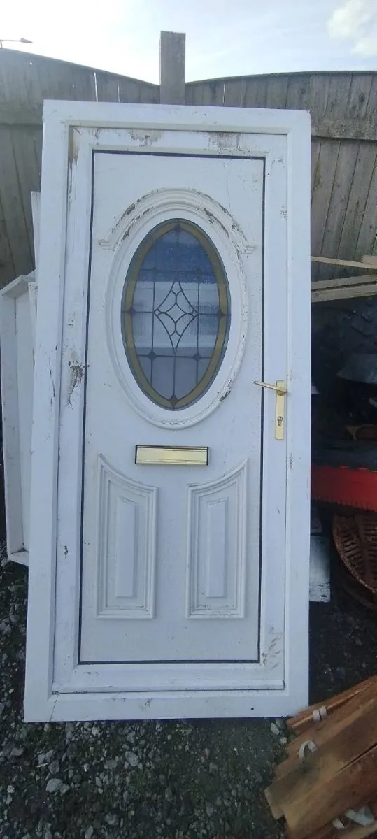 2 Dubbile glassed pvc windows&front door for sale - Image 3