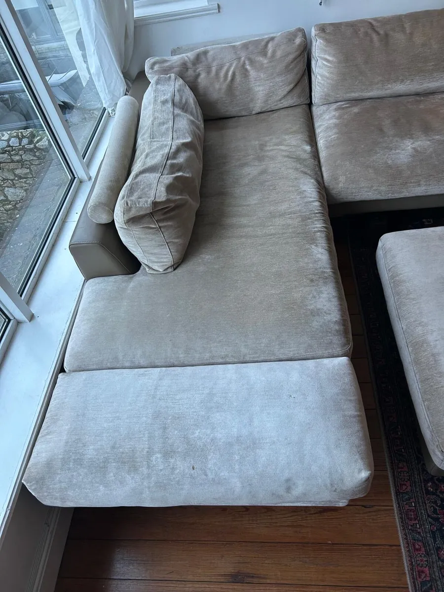 Roche bobois L Shaped Sofa Poof NOT included - Image 2