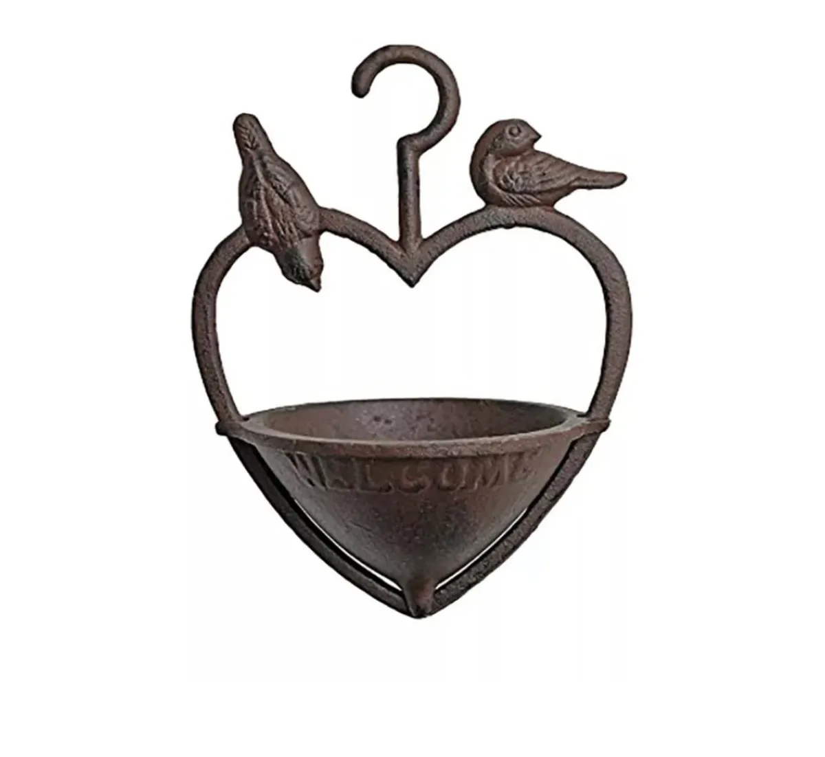 Cast Iron Loveheart Bird Feeder NEW - Image 3