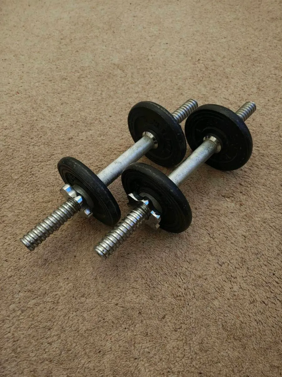 Adjustable Dumbbells Set + 2 Grip Strengtheners - Image 2