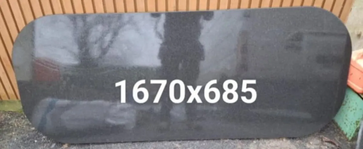 Black granite worktops x 4 - Image 4