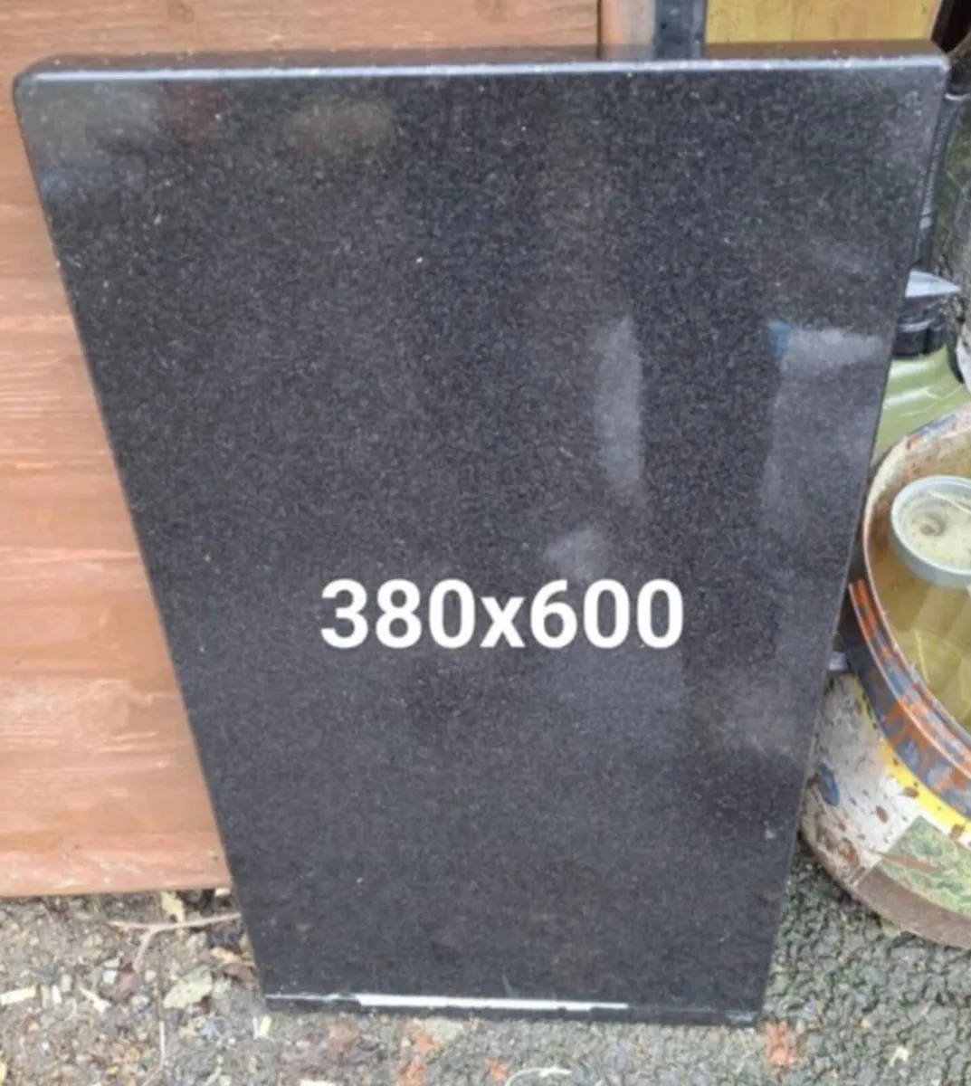 Black granite worktops x 4 - Image 3