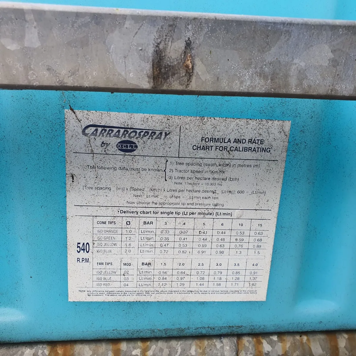 sprayer carrarospray GD 200 2005 MODEL - Image 3