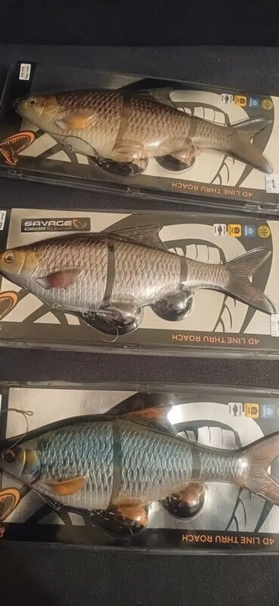 fishing rod+reel and 3 line tru baits - Image 1